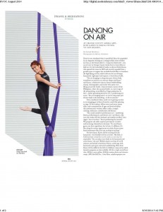 RIVIERA MAGAZINE features the ORANGE COUNTY AERIAL ARTS